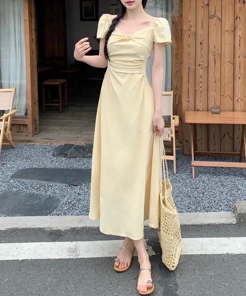 FAVORITO(ファヴォリート)の「ワンピース(ワンピース・レディース・オレンジ/ブラック/ライトイエロー・F)」の17枚目の写真