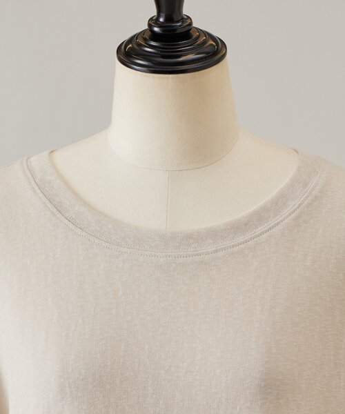 BEARDSLEY(ビアズリー)の「裾シアー刺繍Tee(Tシャツ/カットソー・レディース・ブラック/ベージュ・FREE)」の7枚目の写真