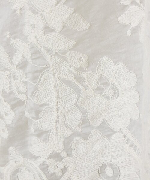 BEARDSLEY(ビアズリー)の「裾シアー刺繍Tee(Tシャツ/カットソー・レディース・ブラック/ベージュ・FREE)」の10枚目の写真