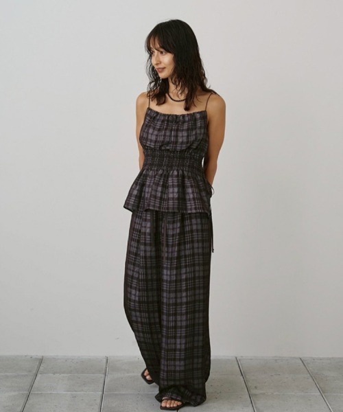 Check Jacquard Camisole（キャミソール）｜TODAYFUL（トゥデイフル