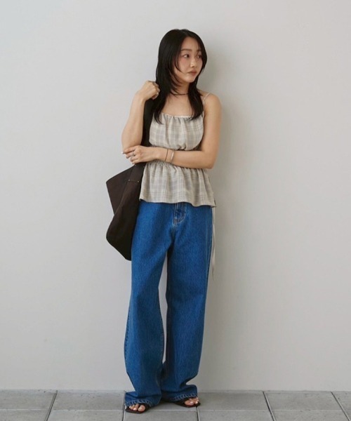 Check Jacquard Camisole（キャミソール）｜TODAYFUL（トゥデイフル