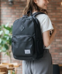 【大容量・男女兼用】クラシックデイパック／バックパック ブラック チャコールグレー 通勤通学 A4収納