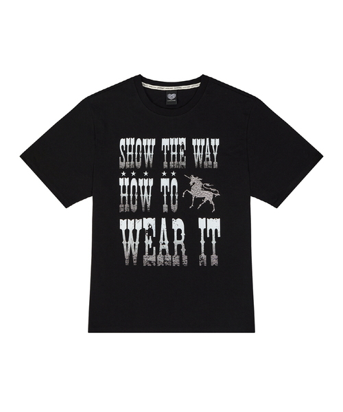 LUVISTRUE(ラヴイズトゥルー)の「SY SHOW THE WAY TEE(BLACK)(Tシャツ/カットソー・レディース・その他・FREE)」の1枚目の写真