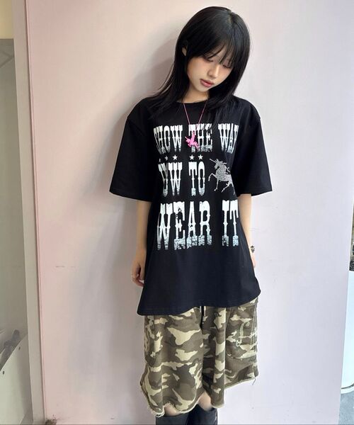 LUVISTRUE(ラヴイズトゥルー)の「SY SHOW THE WAY TEE(BLACK)(Tシャツ/カットソー・レディース・その他・FREE)」の5枚目の写真