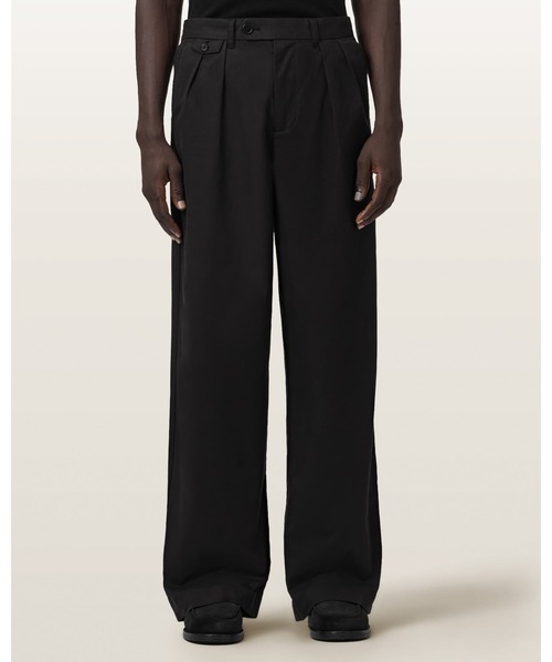 ALLSAINTS(オールセインツ)の「CONWAY WIDE LEG PLEATED TROUSERS | CONWAY ワイド レッグ プリーツ トラウザー(その他パンツ・メンズ・ブラック系その他・30/31/32/28)」の2枚目の写真