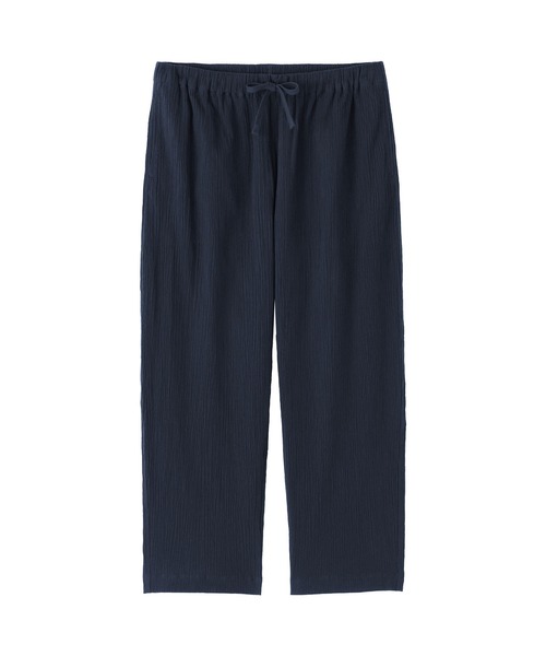 MUJI Labo(ムジラボ)の「〔MUJI Labo〕男女兼用 高島ちぢみイージーパンツ(その他パンツ・メンズ・ブラック/ダークネイビー/グレー系・XS/S/M/L/XL)」の3枚目の写真