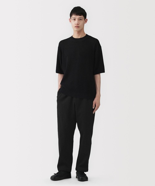 MUJI Labo(ムジラボ)の「〔MUJI Labo〕男女兼用 高島ちぢみイージーパンツ(その他パンツ・メンズ・ブラック/ダークネイビー/グレー系・XS/S/M/L/XL)」の4枚目の写真