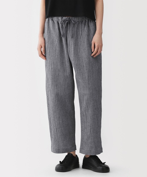 MUJI Labo(ムジラボ)の「〔MUJI Labo〕男女兼用 高島ちぢみイージーパンツ(その他パンツ・メンズ・ブラック/ダークネイビー/グレー系・XS/S/M/L/XL)」の12枚目の写真