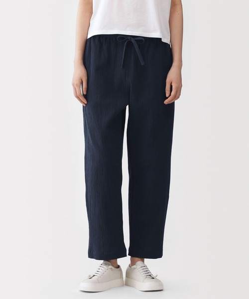 MUJI Labo(ムジラボ)の「〔MUJI Labo〕男女兼用 高島ちぢみイージーパンツ(その他パンツ・メンズ・ブラック/ダークネイビー/グレー系・XS/S/M/L/XL)」の21枚目の写真