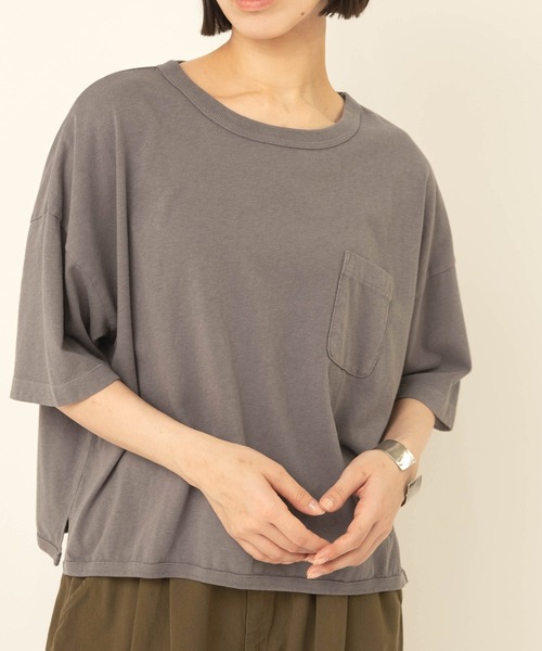 RNA-N（アールエヌエーエヌ）の「M2694 パウダーケミカルワイドデザインT（Tシャツ/カットソー・レディース・ブラック/グレー/レッド・FREE）」の3枚目の写真