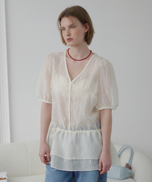 FLORAL SHEER LAYERED DRESS (IVORY)