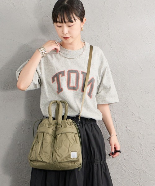 MIS（エムアイエス）の「【WEB限定】[MIS/エムアイエス] ミリタリー キルティングヘルメットバッグ（ショルダーバッグ・レディース・グリーン/ブラック・ONE SIZE）」の22枚目の写真