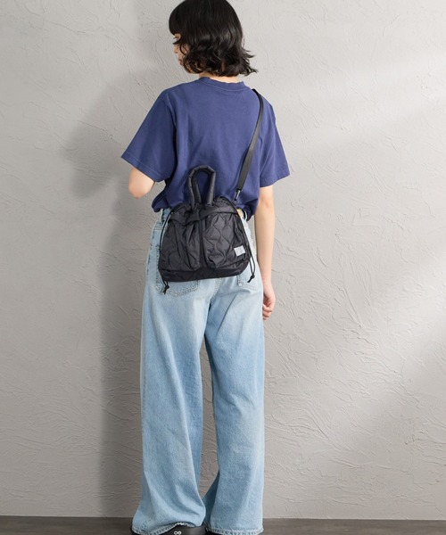 MIS（エムアイエス）の「【WEB限定】[MIS/エムアイエス] ミリタリー キルティングヘルメットバッグ（ショルダーバッグ・レディース・グリーン/ブラック・ONE SIZE）」の11枚目の写真