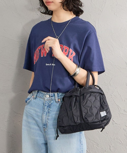 MIS（エムアイエス）の「【WEB限定】[MIS/エムアイエス] ミリタリー キルティングヘルメットバッグ（ショルダーバッグ・レディース・グリーン/ブラック・ONE SIZE）」の5枚目の写真
