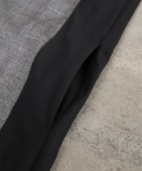 NOMBRE IMPAIR（ノンブルアンペール）の「メランジクロスコンビ　ポケットシャツワンピース（ワンピース・レディース・ネイビー/ブラック・FREE）」の21枚目の写真