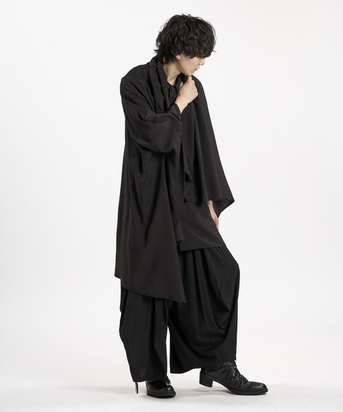NO ID.(ノーアイディ)の「【NO ID.】Back Drape Shirt / バック ドレープ シャツ(シャツ/ブラウス・メンズ・ホワイト/グレー/ブラック・ONE SIZE)」の20枚目の写真