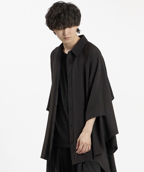 NO ID.(ノーアイディ)の「【NO ID.】Back Drape Shirt / バック ドレープ シャツ(シャツ/ブラウス・メンズ・ホワイト/グレー/ブラック・ONE SIZE)」の18枚目の写真