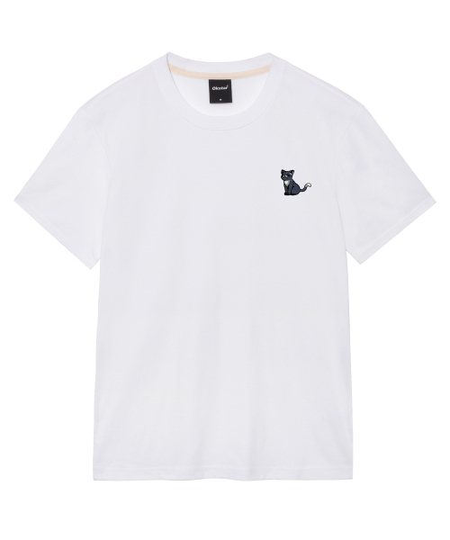 OKSTAR(オクスター)の「ハッピーニット刺繍半袖(Tシャツ/カットソー・レディース・クリーム/ネイビー/ホワイト/ダークグレー/ダークグリーン/グレー/ダークブルー/ライトグレー/ライトベージュ/ブラック/カーキ・4XL/3XL/2XL/X-LARGE/LARGE/SMALL/MEDIUM)」の13枚目の写真