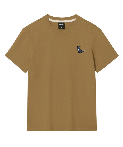OKSTAR(オクスター)の「ハッピーニット刺繍半袖(Tシャツ/カットソー・レディース・クリーム/ネイビー/ホワイト/ダークグレー/ダークグリーン/グレー/ダークブルー/ライトグレー/ライトベージュ/ブラック/カーキ・4XL/3XL/2XL/X-LARGE/LARGE/SMALL/MEDIUM)」の17枚目の写真
