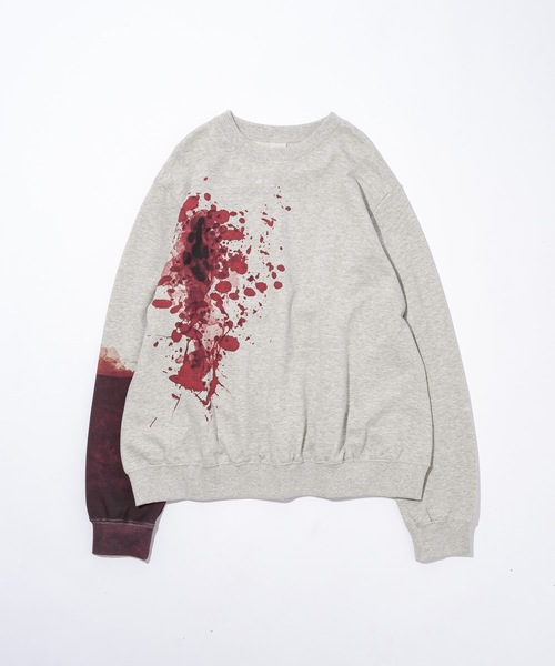 CASPER JOHN（キャスパージョン）の「Splat sweat/スプラットスウェット（スウェット・メンズ・ブラック/ホワイト・SMALL/X-SMALL/LARGE/MEDIUM）」の17枚目の写真