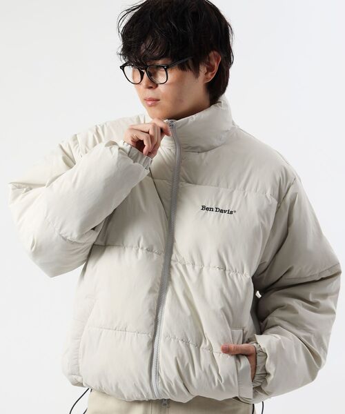 BEN DAVIS(ベンデイビス)の「【BEN DAVIS(ベンデイビス)】BD PUFFER JACKET / ダウンジャケット パッファー シンプルロゴ ユニセックス(ダウンジャケット/コート・メンズ・ブラック/オレンジ系その他3/アイボリー/その他1・X-LARGE/LARGE/MEDIUM)」の9枚目の写真