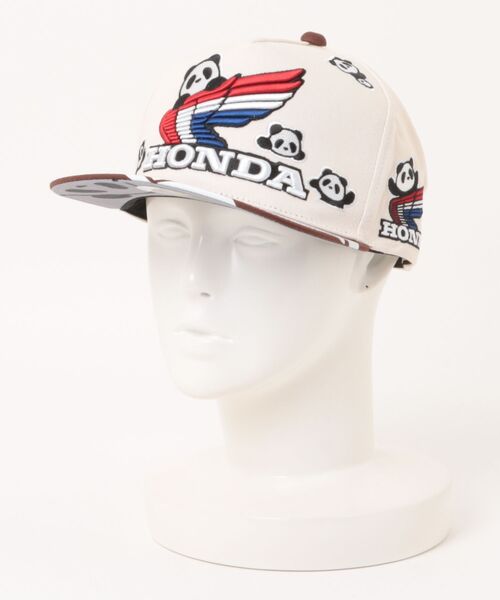 Honda Pandiesta トリコロールウイングフラットキャップ M2 キャップ PANDIESTA パンディエスタ のファッション通販