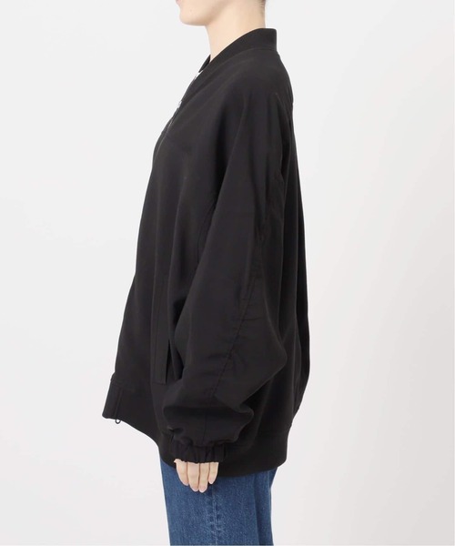 B.C STOCK(ベーセーストック)の「《追加》レーヨンツイルブルゾン(その他アウター・レディース・ベージュ/ブラック・FREE)」の13枚目の写真