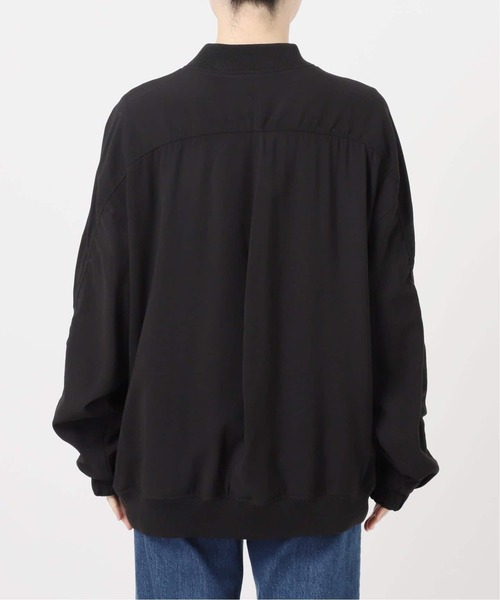 B.C STOCK(ベーセーストック)の「《追加》レーヨンツイルブルゾン(その他アウター・レディース・ベージュ/ブラック・FREE)」の12枚目の写真