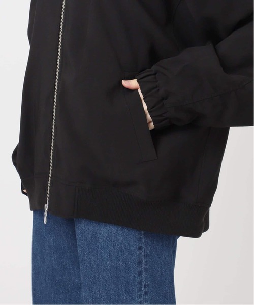 B.C STOCK(ベーセーストック)の「《追加》レーヨンツイルブルゾン(その他アウター・レディース・ベージュ/ブラック・FREE)」の9枚目の写真