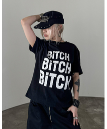 W.クリスタルスタッズTシャツ ブラック