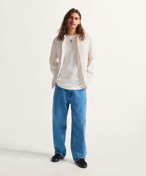 VANS（バンズ）の「チェック5 バギーデニムパンツ / CHECK-5 BAGGY DENIM PANT STONE VN0008NACDX1（デニムパンツ・メンズ・ブルー・33inch）」の3枚目の写真