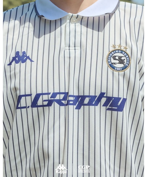 Kappa(カッパ)の「codegraphy KAPPA Football Jersey(Tシャツ/カットソー・メンズ・Navy/White・F/S)」の13枚目の写真