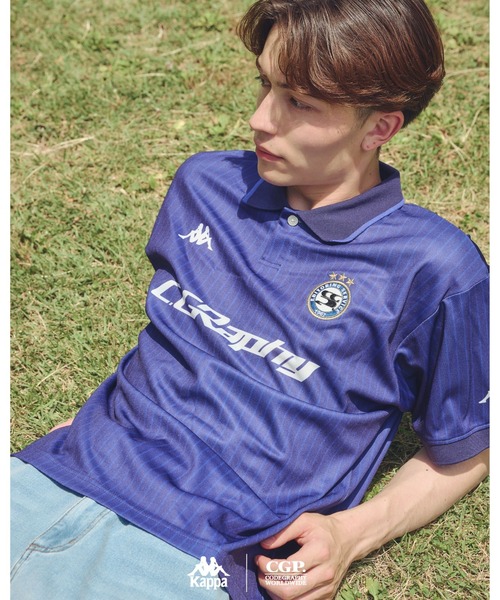 Kappa(カッパ)の「codegraphy KAPPA Football Jersey(Tシャツ/カットソー・メンズ・Navy/White・F/S)」の5枚目の写真