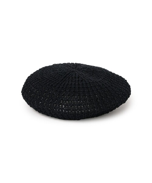 BEAMS BOY(ビームスボーイ)の「【別注】cableami / コットン ベレー帽(ハンチング/ベレー帽・レディース・ネイビー/ベージュ・ONE SIZE)」の2枚目の写真