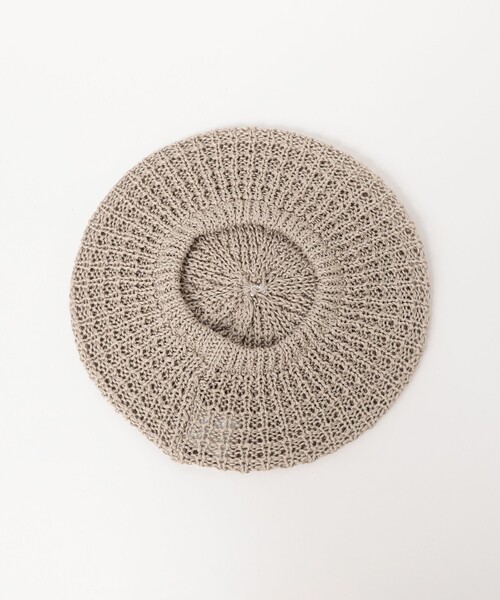 BEAMS BOY(ビームスボーイ)の「【別注】cableami / コットン ベレー帽(ハンチング/ベレー帽・レディース・ネイビー/ベージュ・ONE SIZE)」の5枚目の写真
