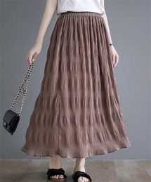 楊柳プリーツロングスカート