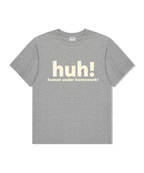 THEMORFHOUSE(ザモーフハウス)の「huh オーバーサイズ 半袖Tシャツ メランジグレー(Tシャツ/カットソー・レディース・その他・SMALL/MEDIUM/LARGE)」の1枚目の写真