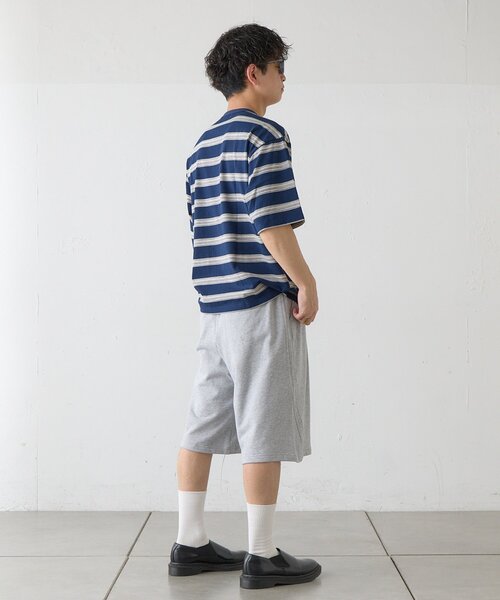 Kastane（カスタネ）の「【ユニセックス/一部店舗限定】BM ボーダーヘンリーTEE（Tシャツ/カットソー・メンズ・ベージュ/ネイビー/ブラック・SMALL/MEDIUM）」の21枚目の写真