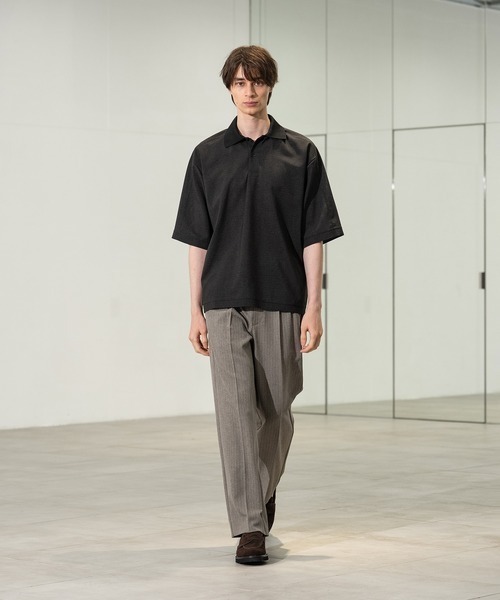CITY TOKYO（シティトウキョウ）の「【CITY TOKYO】Cool-flex ﾎﾟﾛｼｬﾂ（Tシャツ/カットソー・メンズ・カーキ/ブラック・1/2）」の8枚目の写真