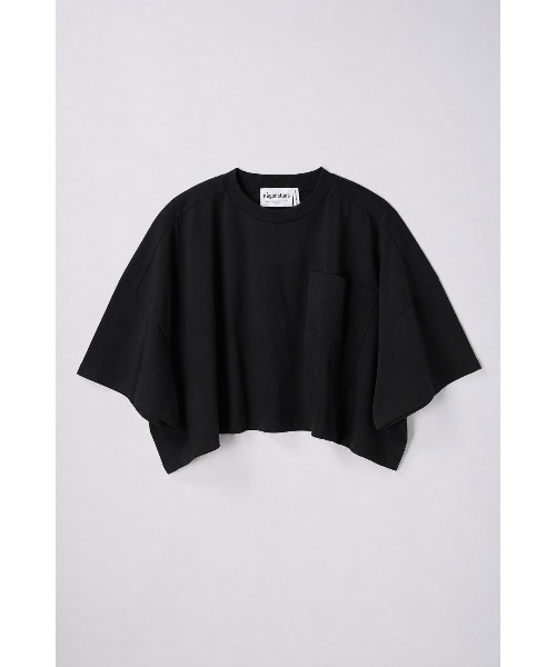 nagonstans(ナゴンスタンス)の「loose pocket t-shirt(Tシャツ/カットソー・レディース・ホワイト/ライトパープル/ブラック・MEDIUM)」の2枚目の写真