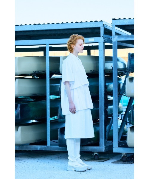 nagonstans(ナゴンスタンス)の「loose pocket t-shirt(Tシャツ/カットソー・レディース・ホワイト/ライトパープル/ブラック・MEDIUM)」の6枚目の写真