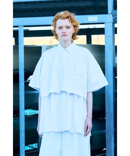 nagonstans(ナゴンスタンス)の「loose pocket t-shirt(Tシャツ/カットソー・レディース・ホワイト/ライトパープル/ブラック・MEDIUM)」の8枚目の写真