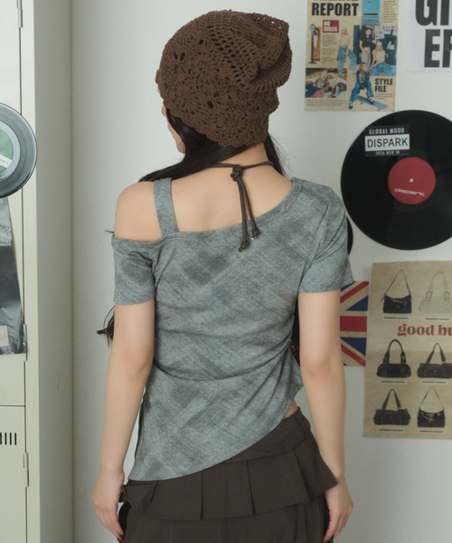 dispark(ディスパーク)の「DISPARK/INQSTオフショルベルトT(Tシャツ/カットソー・レディース・ホワイト/グレー・FREE)」の13枚目の写真