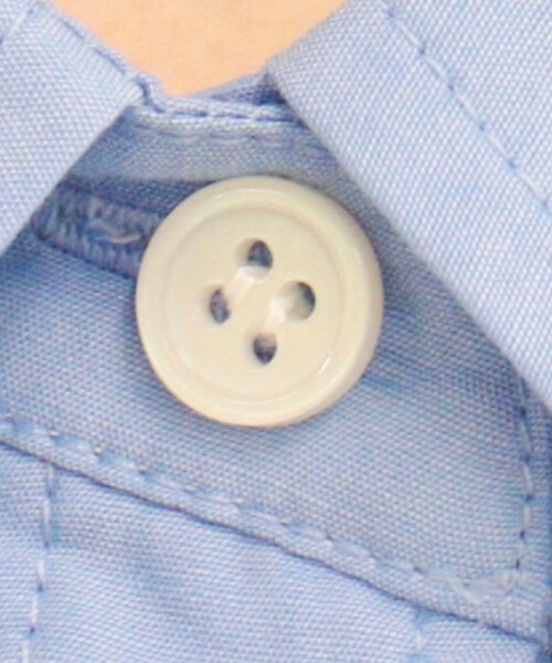 fredy emue(フレディエミュ)の「【人気につき半袖Ver.で再登場】汗染み軽減加工COTTON半袖シャツブルゾン(シャツ/ブラウス・レディース・ブルー系その他/サックスブルー/ピンク/ブラウン系その他・38)」の12枚目の写真