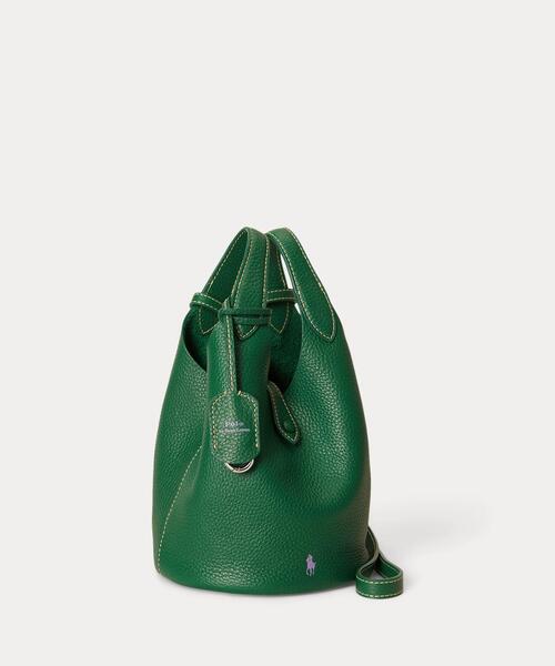 POLO RALPH LAUREN(ポロ ラルフ ローレン)の「Polo Play レザー スモール トート & クロスボディ(ハンドバッグ・レディース・グリーン系2・ONE)」の11枚目の写真