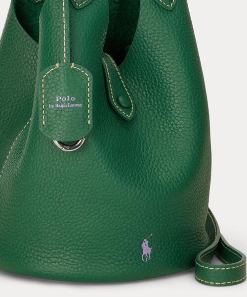 POLO RALPH LAUREN(ポロ ラルフ ローレン)の「Polo Play レザー スモール トート & クロスボディ(ハンドバッグ・レディース・グリーン系2・ONE)」の8枚目の写真