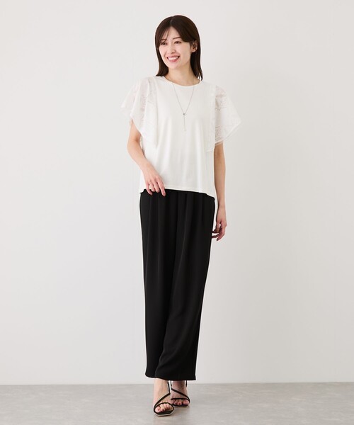 Jayro(ジャイロ)の「レースガーランドプルオーバー(Tシャツ/カットソー・レディース・ブラック/ホワイト系その他・M)」の13枚目の写真
