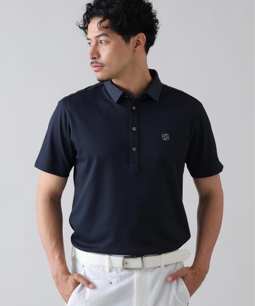 St ANDREWS(セントアンドリュース)の「【St ANDREWS】【吸水速乾】【UVカット】ポップコーンストレッチ半袖ポロシャツ (MENS)(ポロシャツ・メンズ・ピンク/ネイビー/ホワイト・LL/M/L)」の2枚目の写真