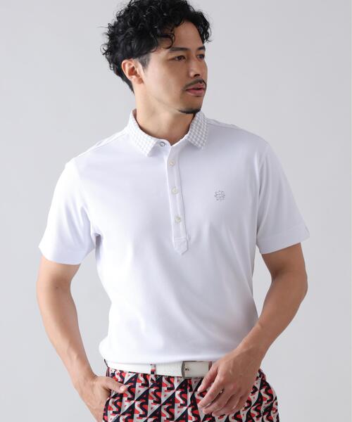 St ANDREWS(セントアンドリュース)の「【St ANDREWS】【吸水速乾】【UVカット】ポップコーンストレッチ半袖ポロシャツ (MENS)(ポロシャツ・メンズ・ピンク/ネイビー/ホワイト・LL/M/L)」の4枚目の写真
