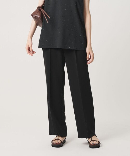 BEAUTY&YOUTH UNITED ARROWS(ビューティーアンドユースユナイテッドアローズ)の「レギュラー ストレート タックパンツ ウォッシャブル 防シワ(その他パンツ・レディース・ブラック/ブラウン系/ナチュラル・L/XS/S/M)」の8枚目の写真